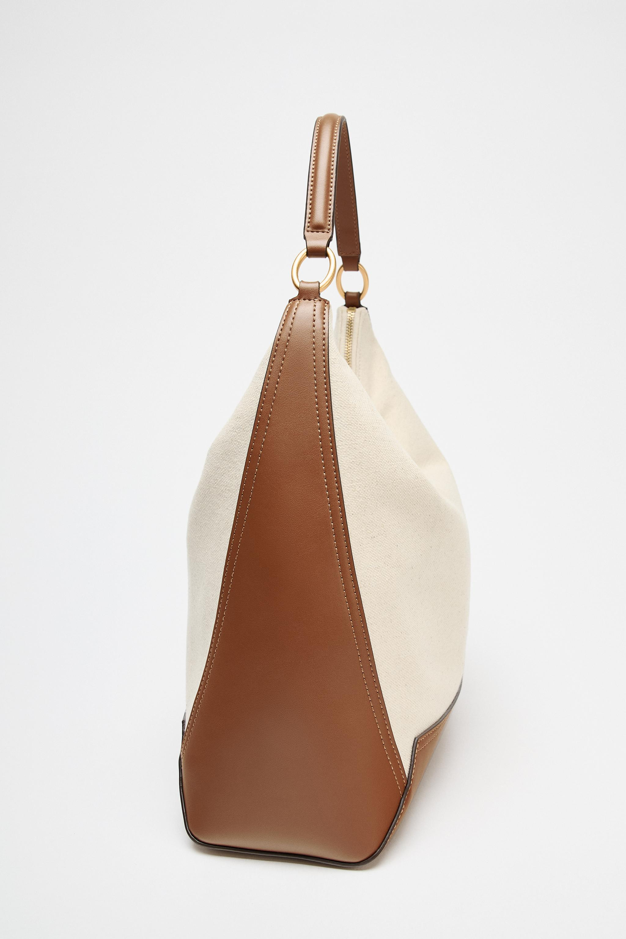 CANVAS BUCKET SHOULDER BAG | Zara US