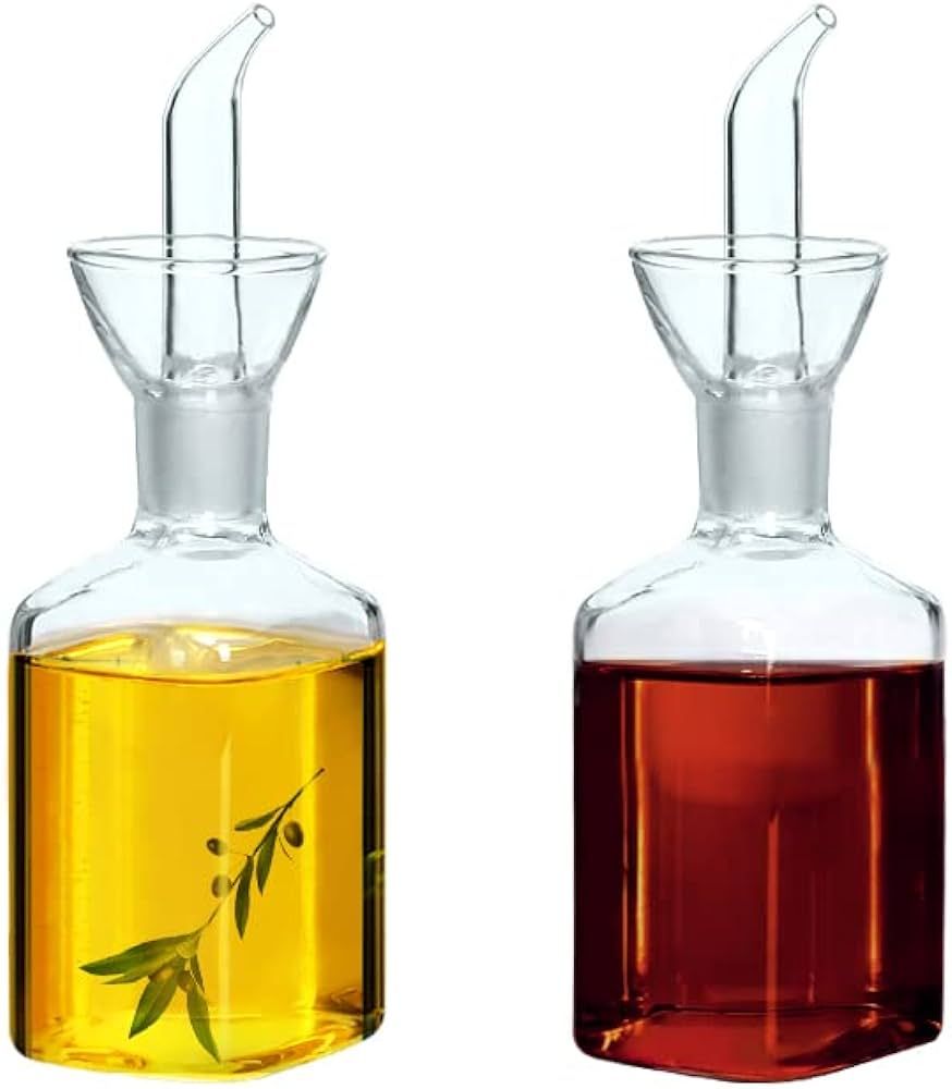 LandHope Oil Bottle Glass Olive Oil Dispenser Bottle Glass Cooking Oil Vinegar Measuring Dispense... | Amazon (US)