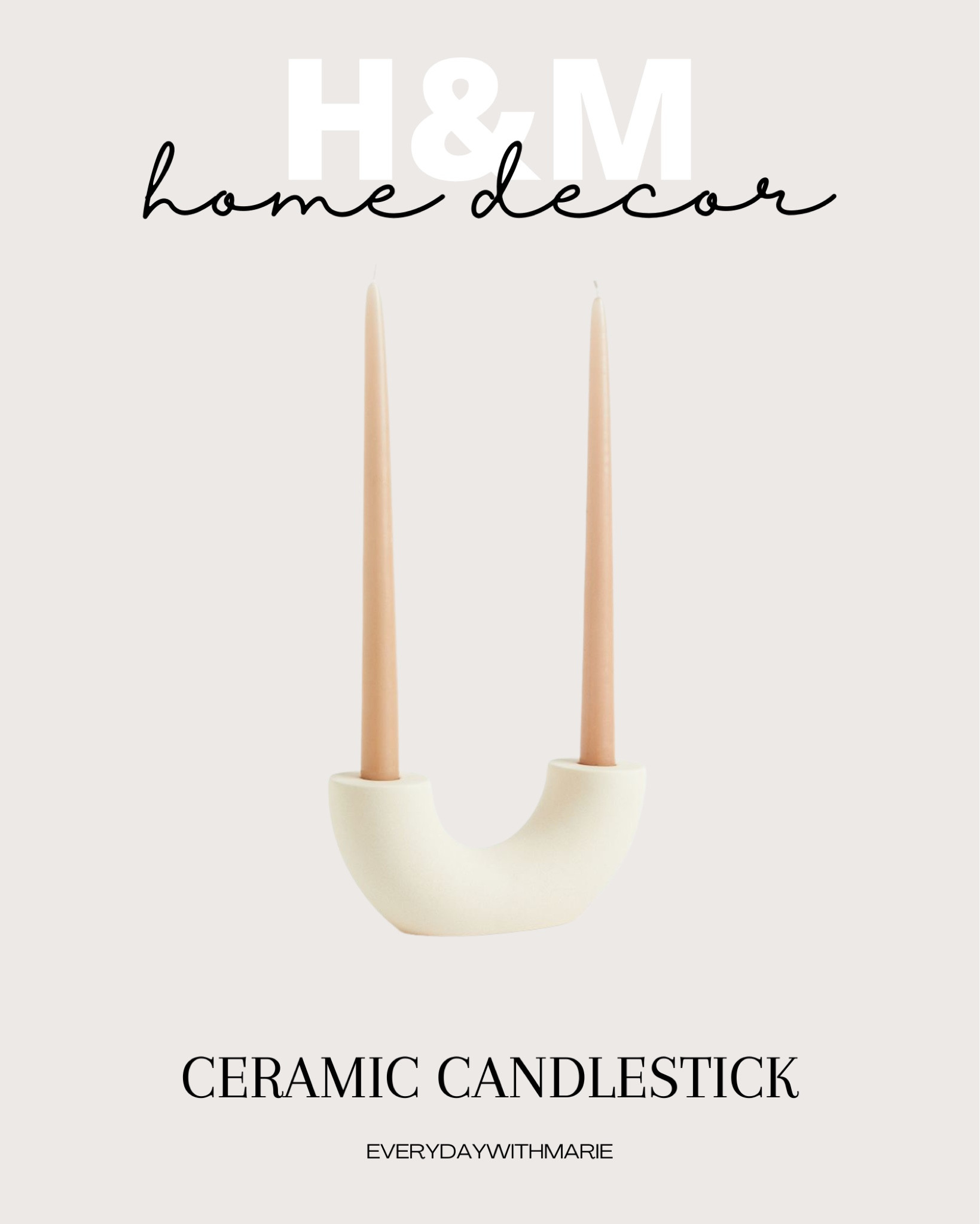 Saw this and I had to share. Such a cute and different looking candlestick. Neutral minimalistic inspired. 

#LTKstyletip #LTKsalealert #LTKhome