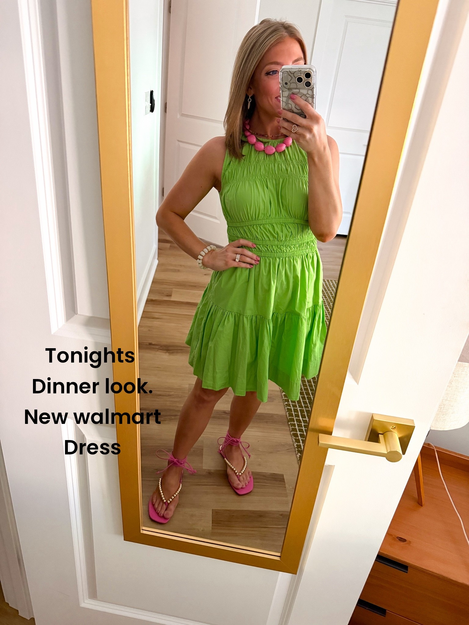 💚🍉 Green might just be my favorite color of the summer! This brand new Walmart dress is the cutest throw-on-and-go piece for dinner in Greenville tonight. It’s made from breathable cotton, has the most flattering smocked details, and runs true to size. I love how easy it is to dress up with fun accessories and colorful sandals! ✨

And if you’re a print lover, it also comes in the sweetest blue version with pink flamingos that is just as adorable! 🦩

Affordable summer dresses, Walmart fashion finds, cotton dresses, vacation outfits, dinner outfit ideas, colorful summer style, and easy everyday looks… this one checks every box! 💗

#WalmartFashion #WalmartFinds #SummerDress #CottonDress #AffordableFashion #SummerStyle #OOTD #DinnerOutfit #GreenvilleSC #ColorfulStyle #EverydayFashion #FashionOver30 #BudgetFriendlyStyle #WalmartNewArrivals #SummerOutfitIdeas

#LTKootd #LTKPetite
