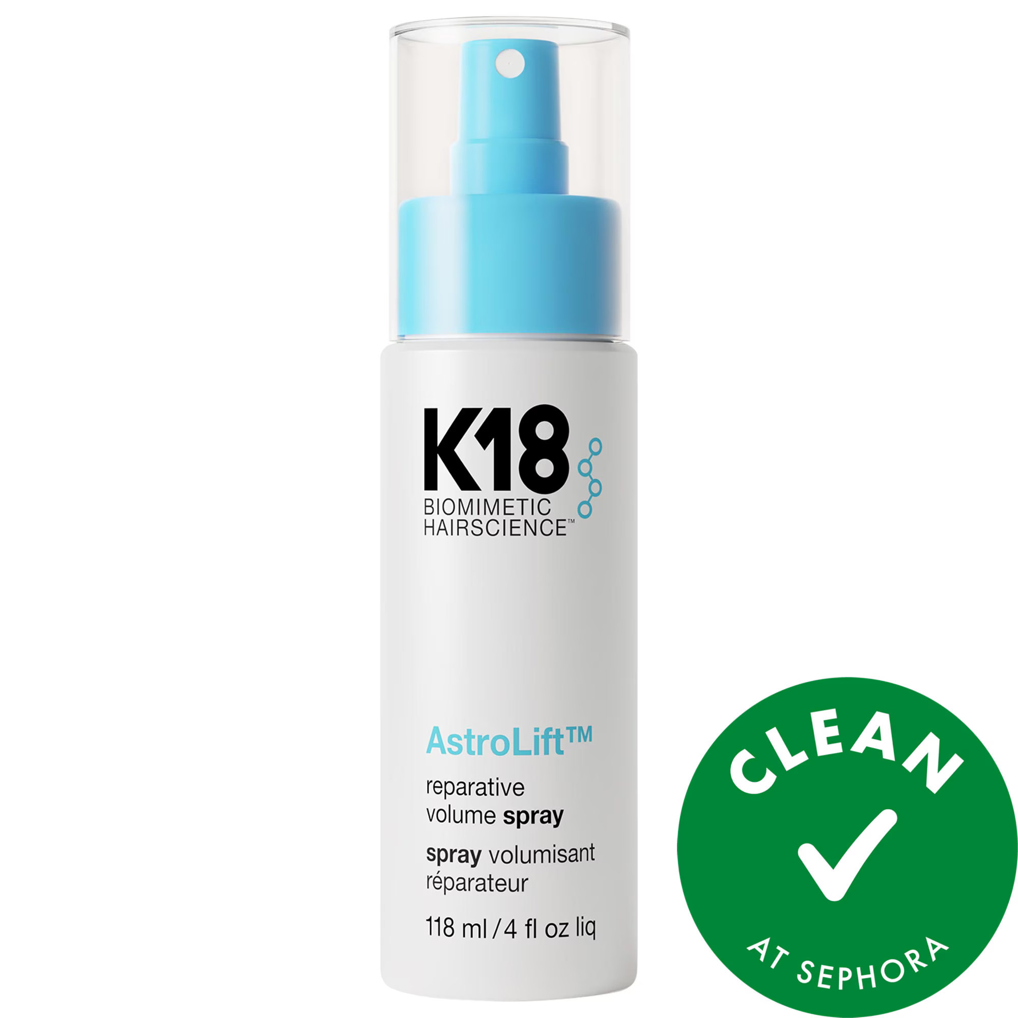 K18 Biomimetic Hairscience AstroLift Reparative Volume Spray 4 oz / 118 ml | Sephora (US)