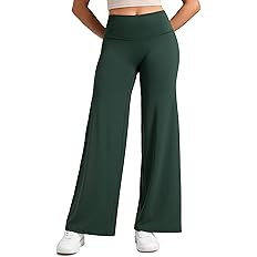 CRZ YOGA Softretch No Front Seam Wide Leg Pants 30" for Women - High Waisted Yoga Lounge Buttery ... | Amazon (US)