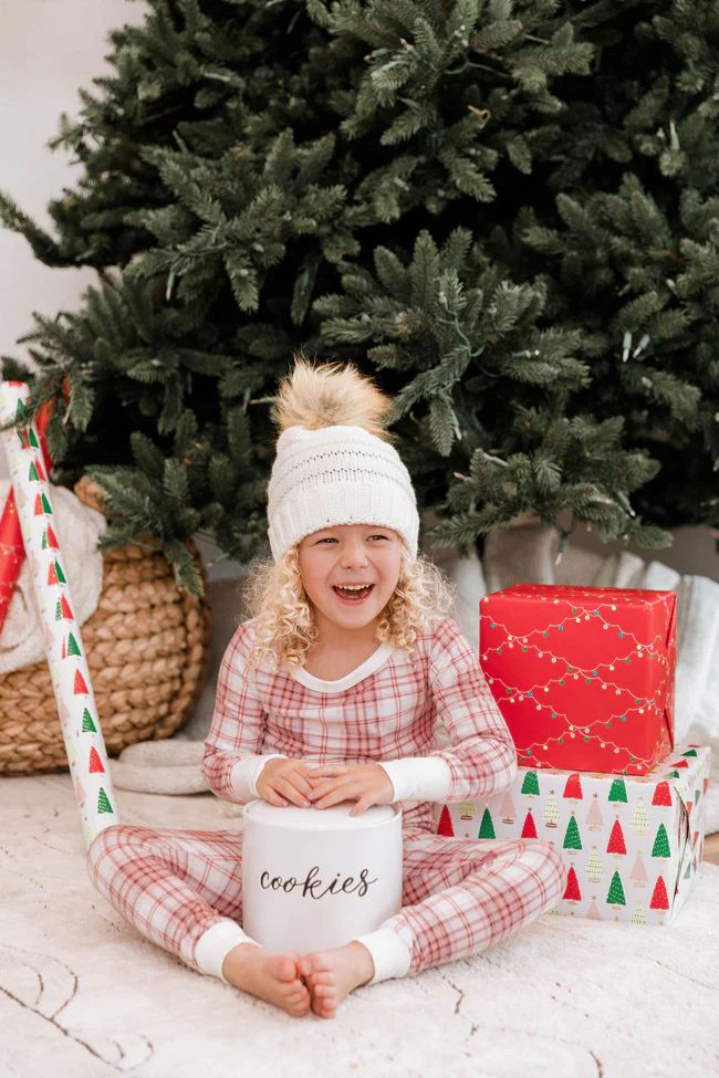 Pure Joy Kid's Pink Plaid Lounge Set FINAL SALE | The Pink Lily Boutique