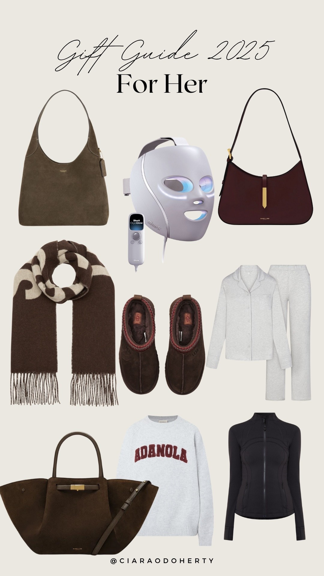 Gift Guide 2025: For her 
Coach, shark, led light mask, uggs, skims, canola 

#LTKeurope #LTKfestive #LTKireland