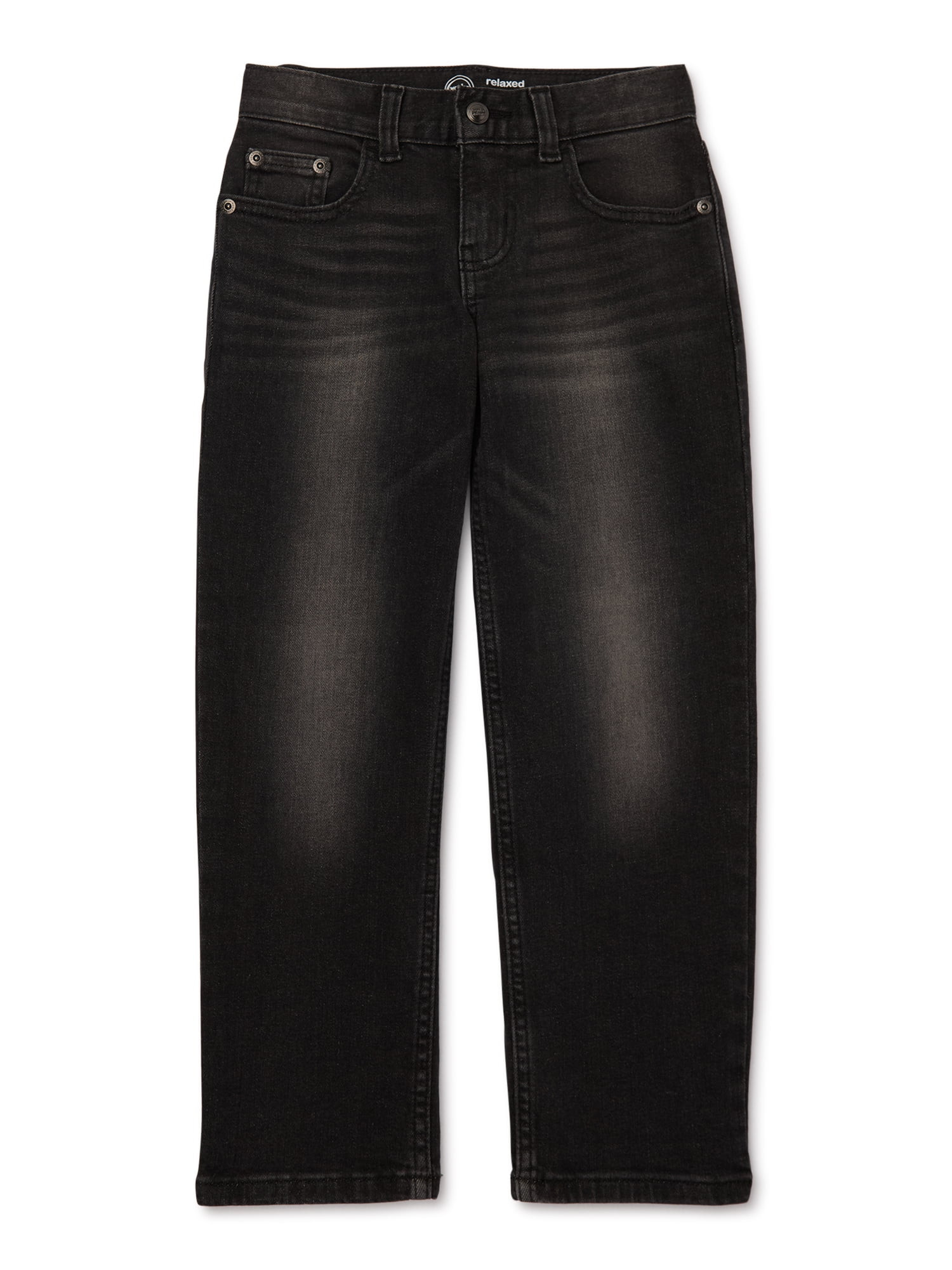 Wonder Nation Boys Relaxed Denim Jeans, Sizes 4-18 Regular, Slim, & Husky | Walmart (US)