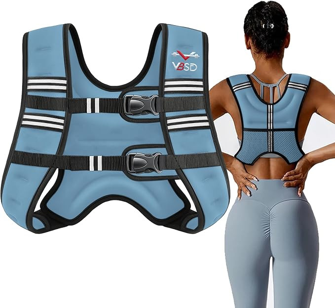 VBSD Weighted Vest Woman 6lb/8lb/12lb/16lb/20lb/25lb/30lb Weight Vest for Women Men Body Weight V... | Amazon (US)
