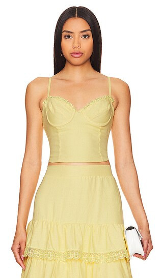 PEIXOTO Josie Cami in Yellow. - size M | Revolve Clothing (Global)