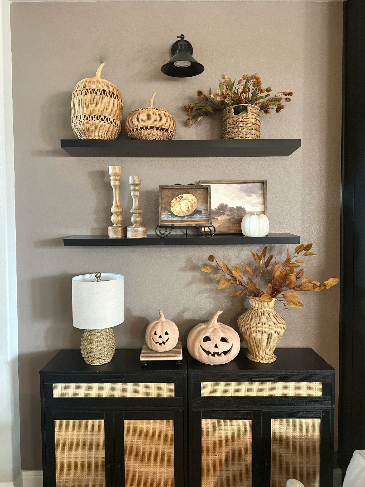 Fall shelf styling 

#LTKStyleTip #LTKHome #LTKSeasonal