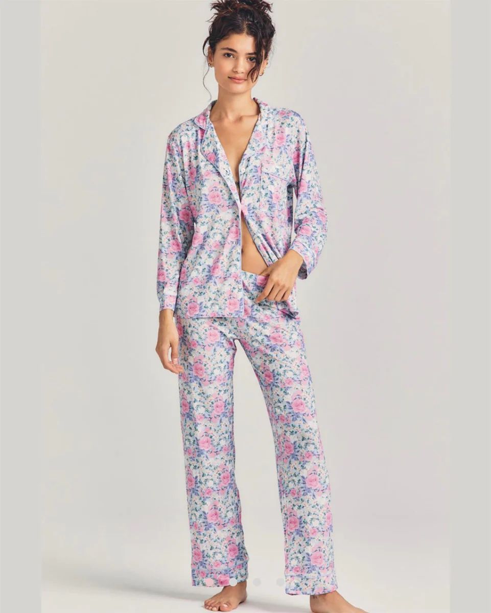 LoveShackFancy - Primrose Pinkberry Pyjama Set | Stripe and Stare