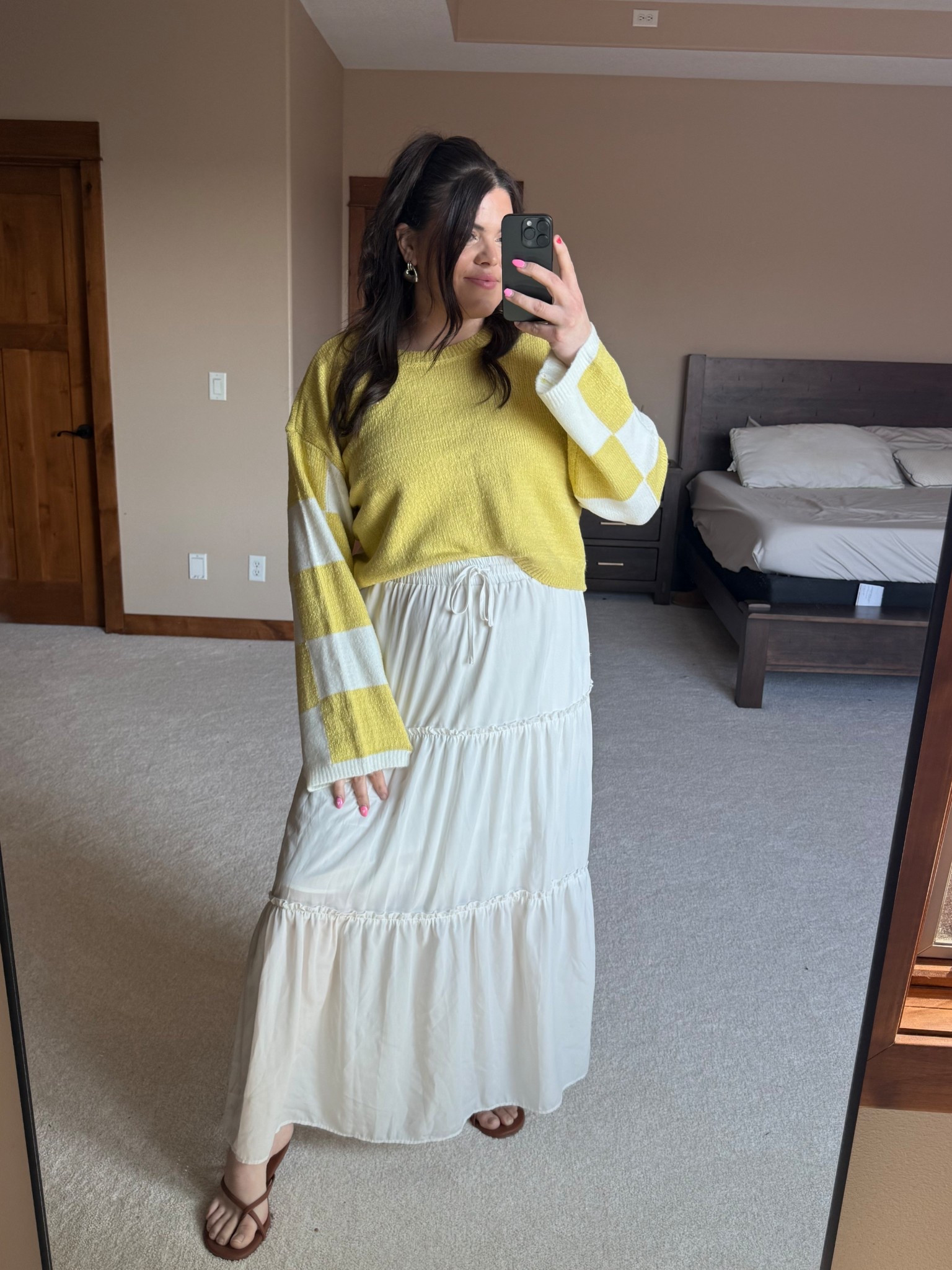 Loving this spring outfit, this lime sweater is super soft, it looks so cute paired with this white skirt but it would also look really good with jeans or white denim!

Wearing size XL in both 

Code hiErica30 we’ll get you 30% off the sweater

This would be a cute teacher outfit or spring transition outfit ! 

#LTKMidsize #LTKFindsUnder50 #LTKSpringSale