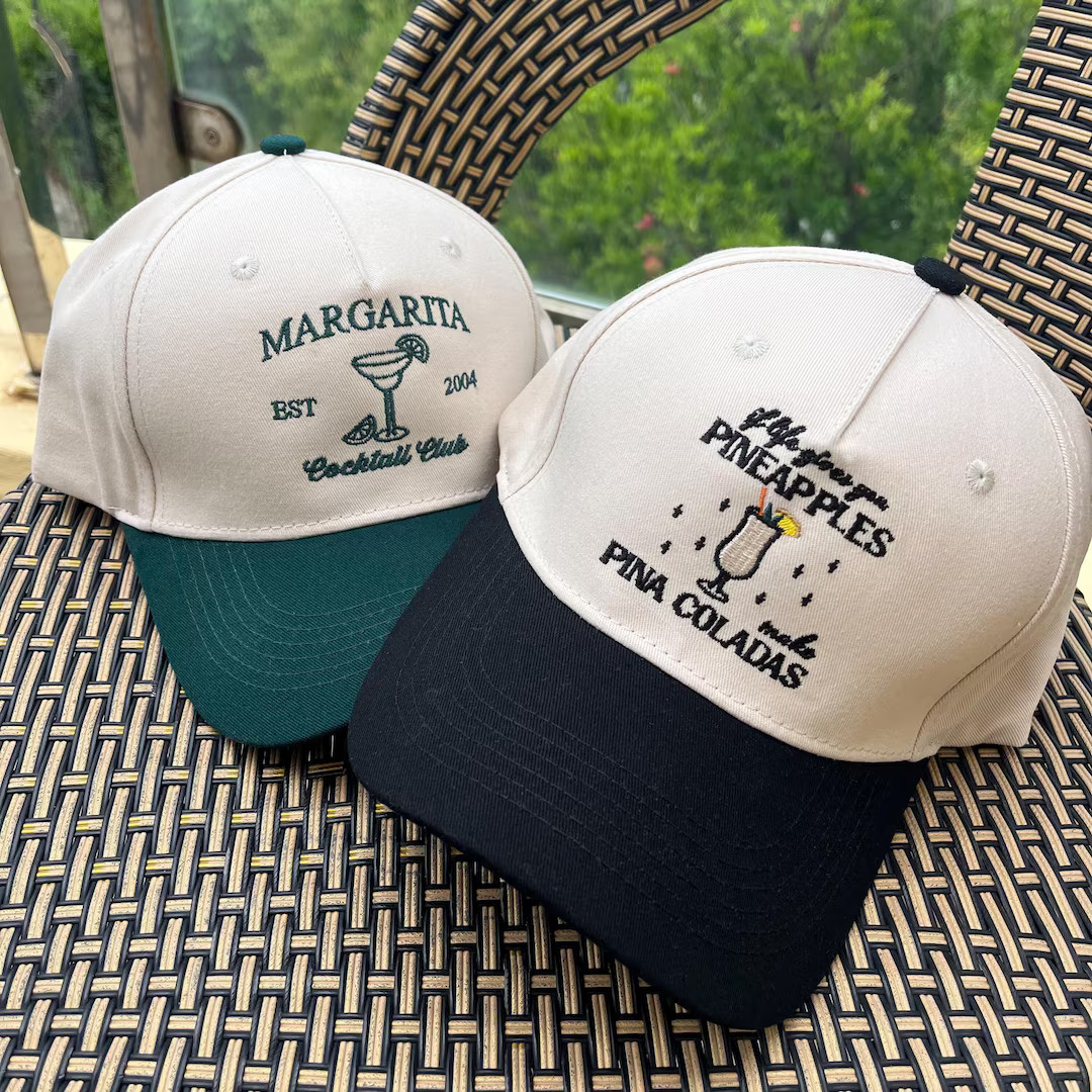 Custom Embroidered Hats, 90s Vintage Style Trucker Caps, Personalized Cap, Bachelorette Hats, Bus... | Etsy (US)