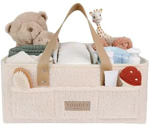 Baby Diaper Caddy Organizer, Nursery Storage Basket, Gift for Baby Shower, Baby Registry Must Hav... | Amazon (US)