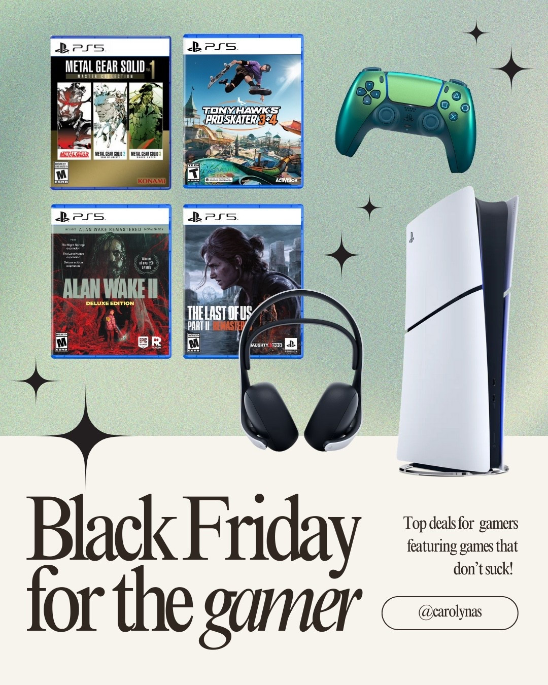 Walmart’s Black Friday deals for the PlayStation gamer featuring accessories and games that don’t suck!! Swipe through tagged products for best PlayStation games. 

Top PlayStation games 

#LTKMens #LTKCyberWeek #LTKGiftGuide