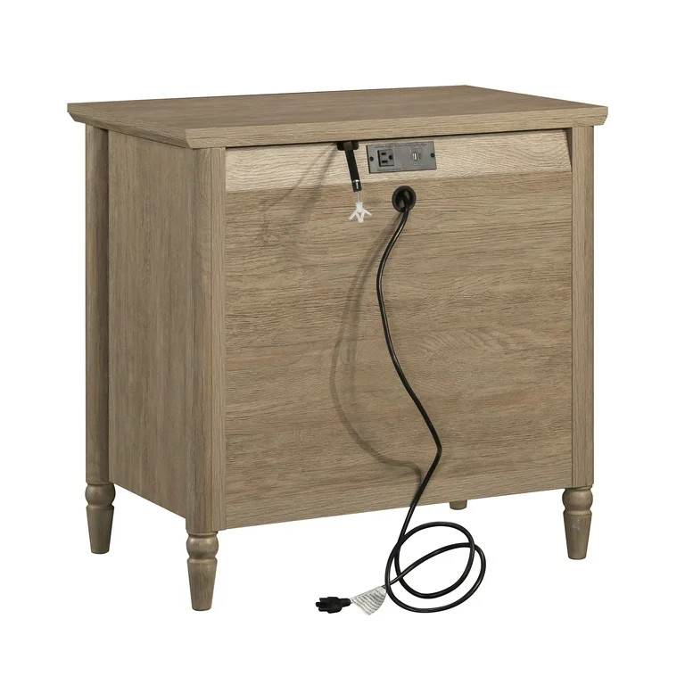 (2 pack) My Texas House Monroe 3 Drawer Nightstand with USB, Brushed Oak Finish | Walmart (US)