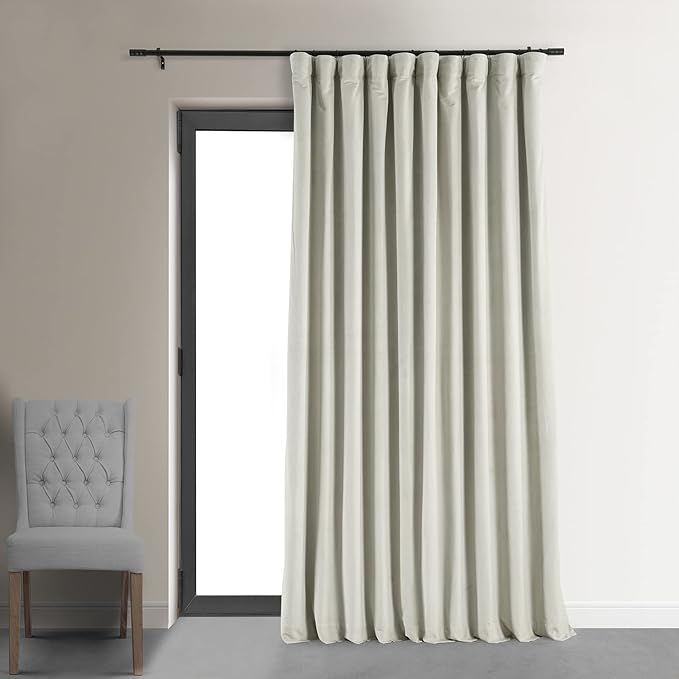 HPD Half Price Drapes Signature Velvet Thermal Blackout Curtains for Living Room 84 Inch Long (1 ... | Amazon (US)