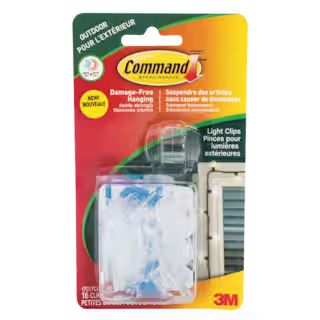 Command Clear Small Light Clips, For Outdoor, All Weather Strips Included#061-0208-2 | Canadian Tire