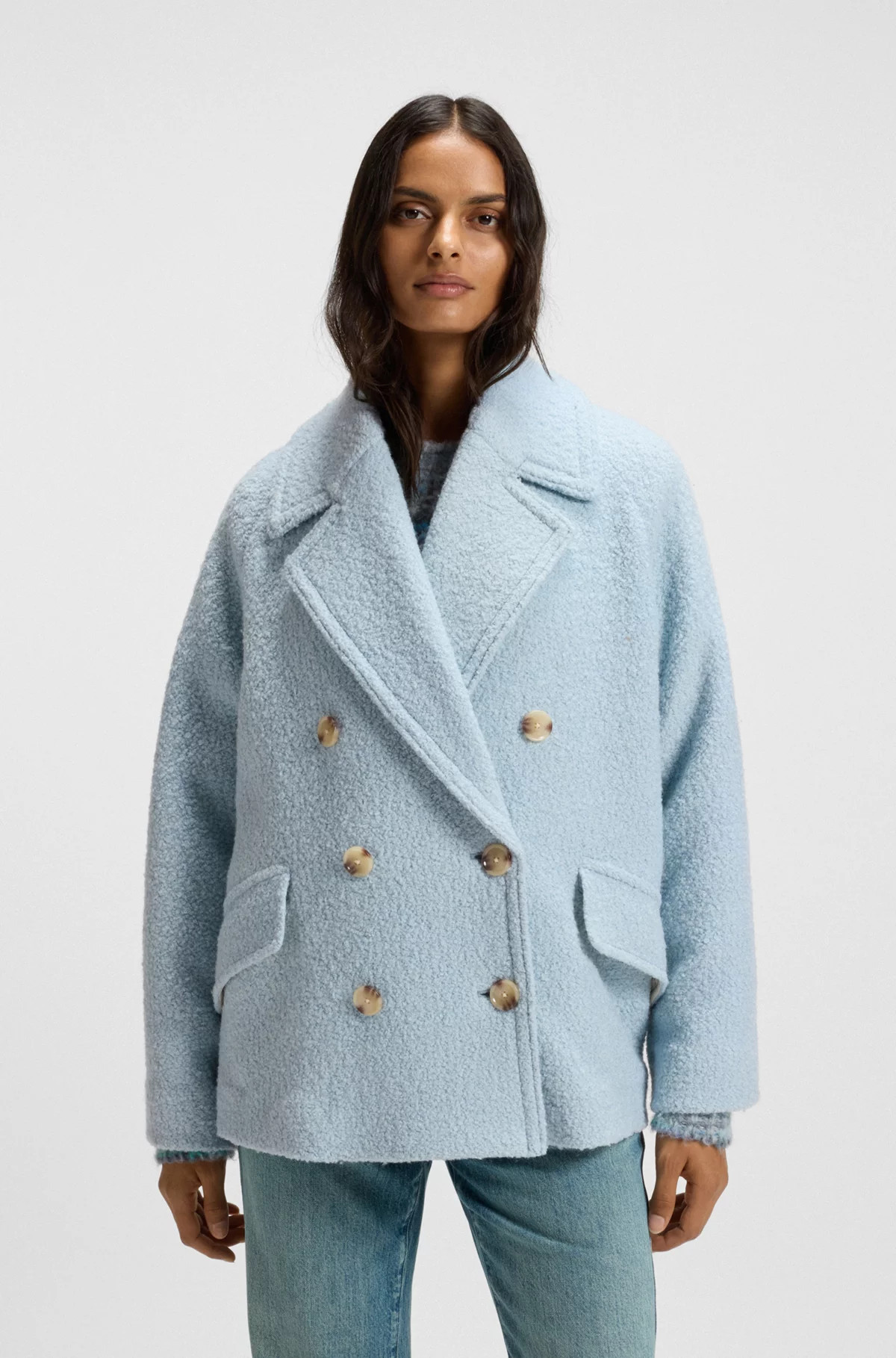 Caban coat with boxy fit | Hugo Boss (US)