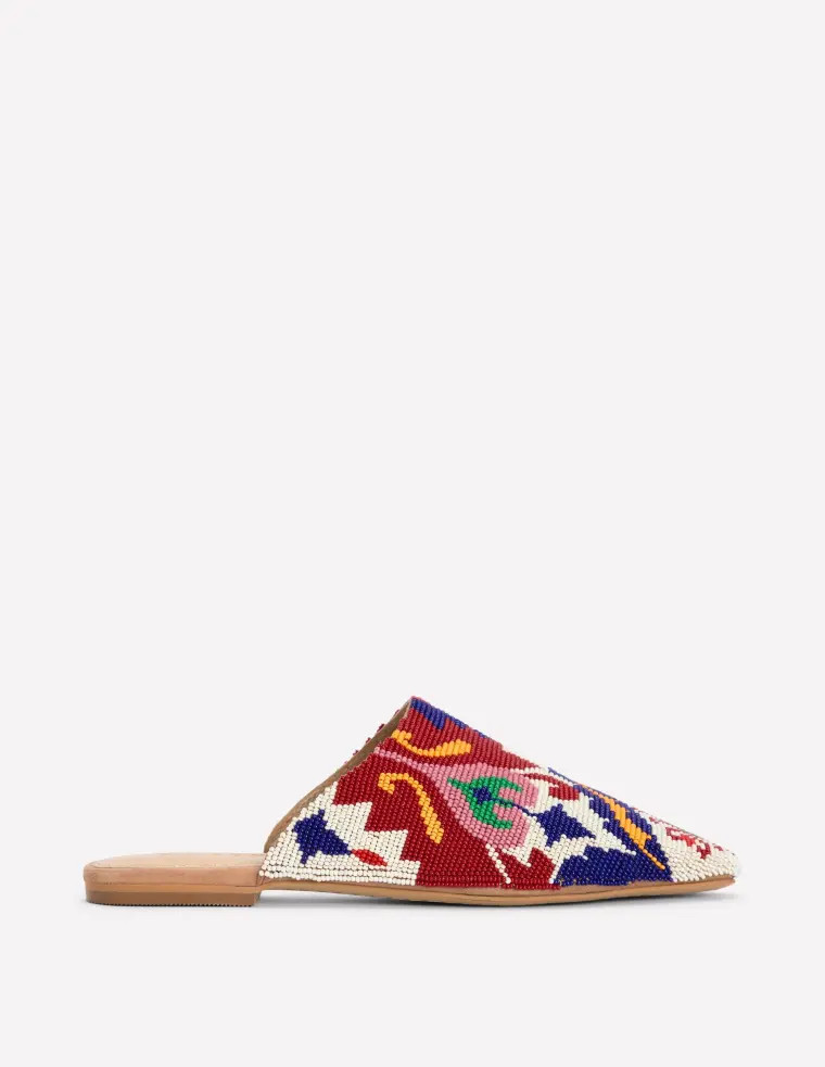 Mule Slipper Loafer-Multi Bead | Boden UK