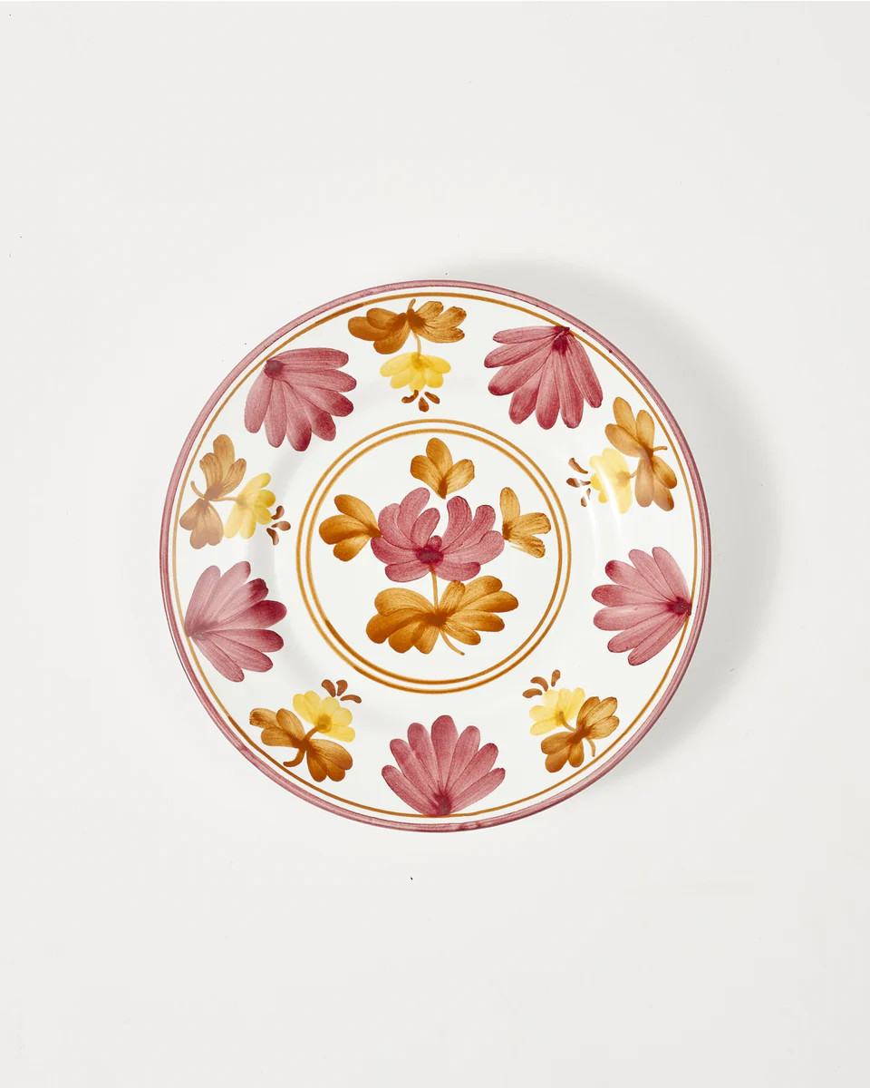 Blossom Dessert Plate Yellow | Cabana Magazine