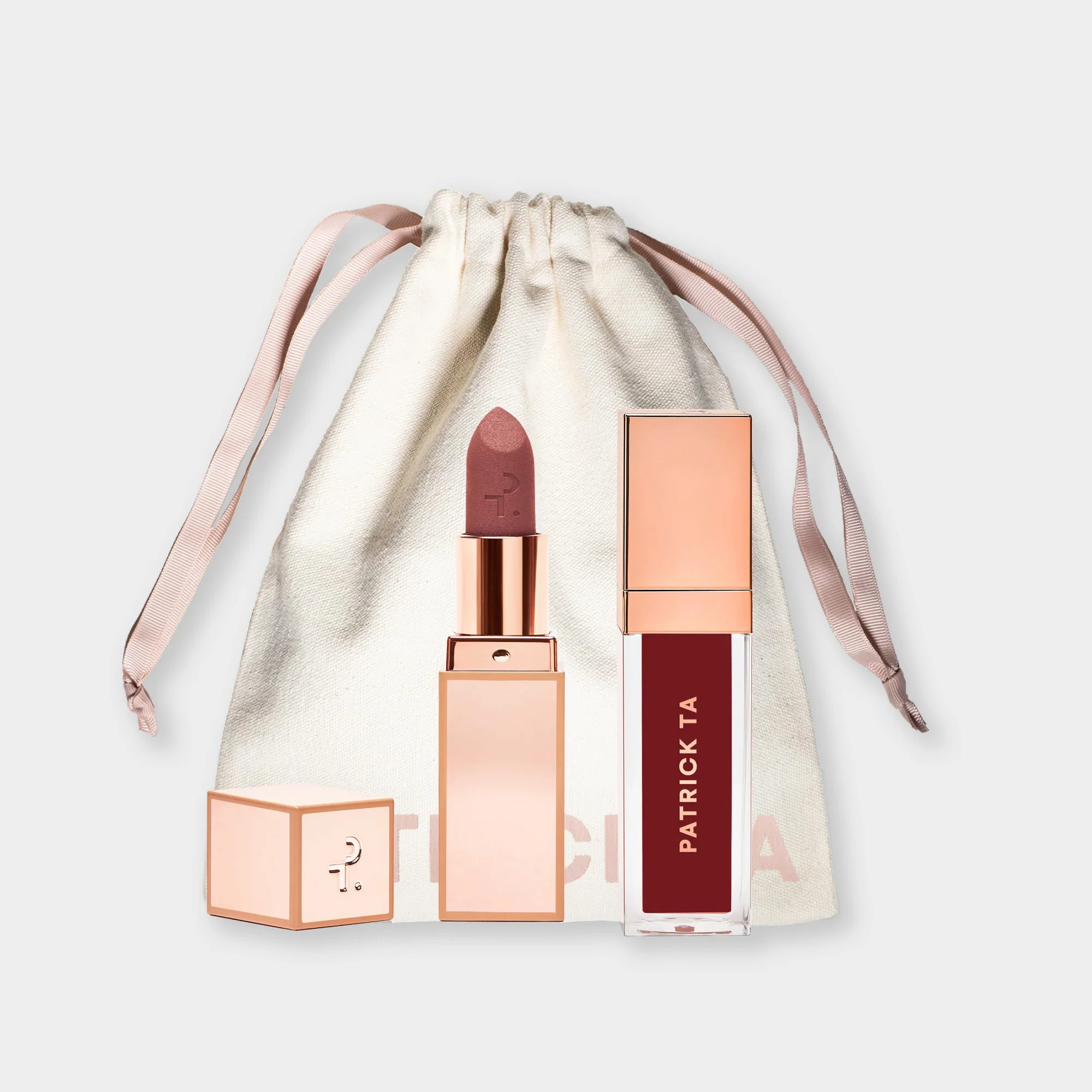 Matte Lipstick & Plumping Lip Gloss Duo | Patrick Ta Beauty