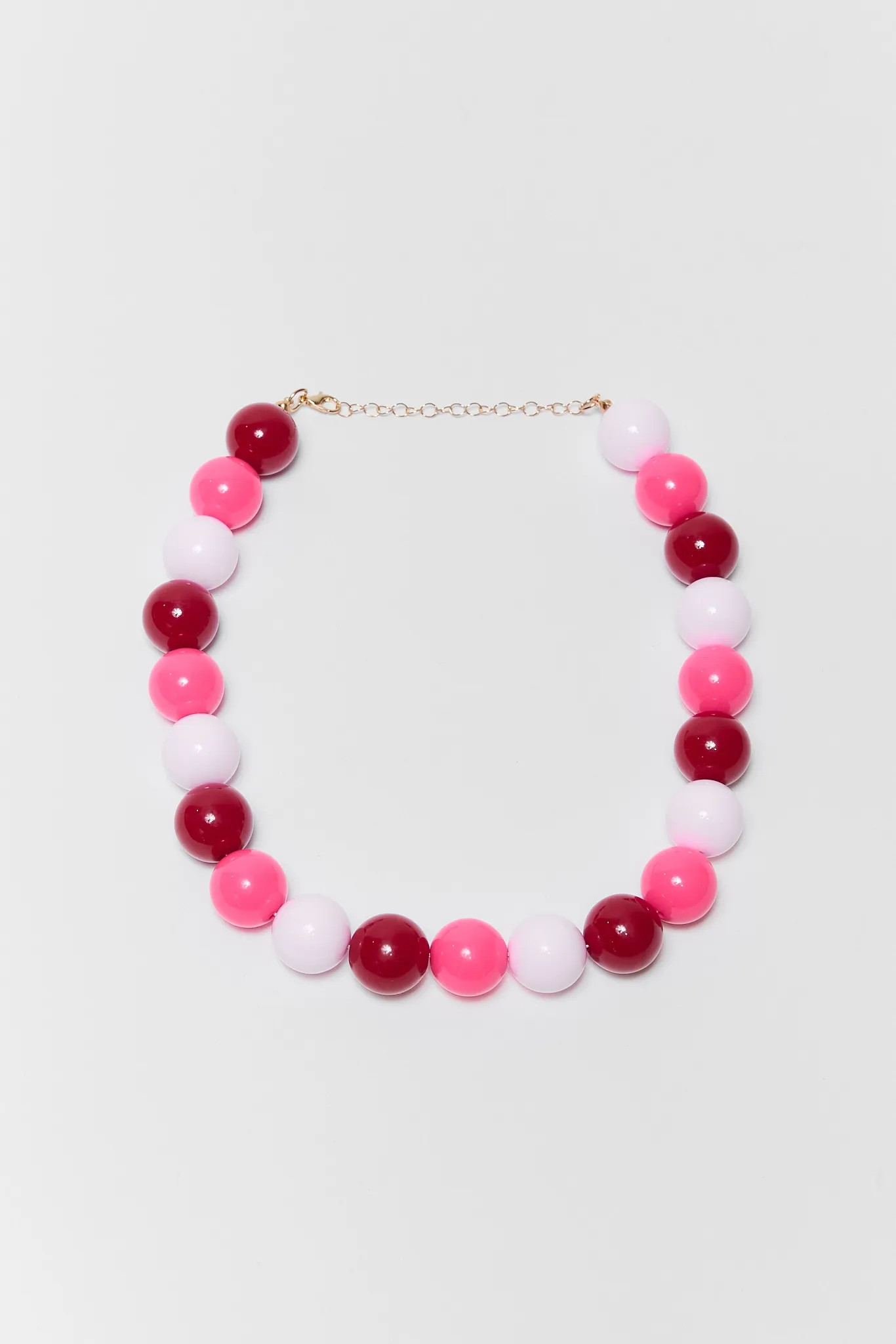 Pink Multi Chunky Beaded Necklace | Avara