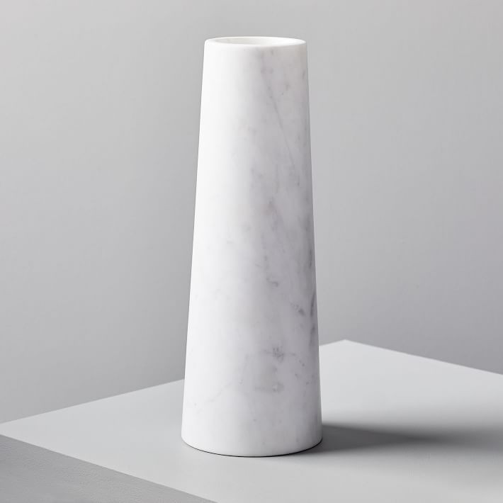 Foundations Marble Cylinder Vases | West Elm (US)