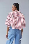 Urban Renewal Recycled Wipe Stripe Cropped Shirt | Urban Outfitters (US and RoW)