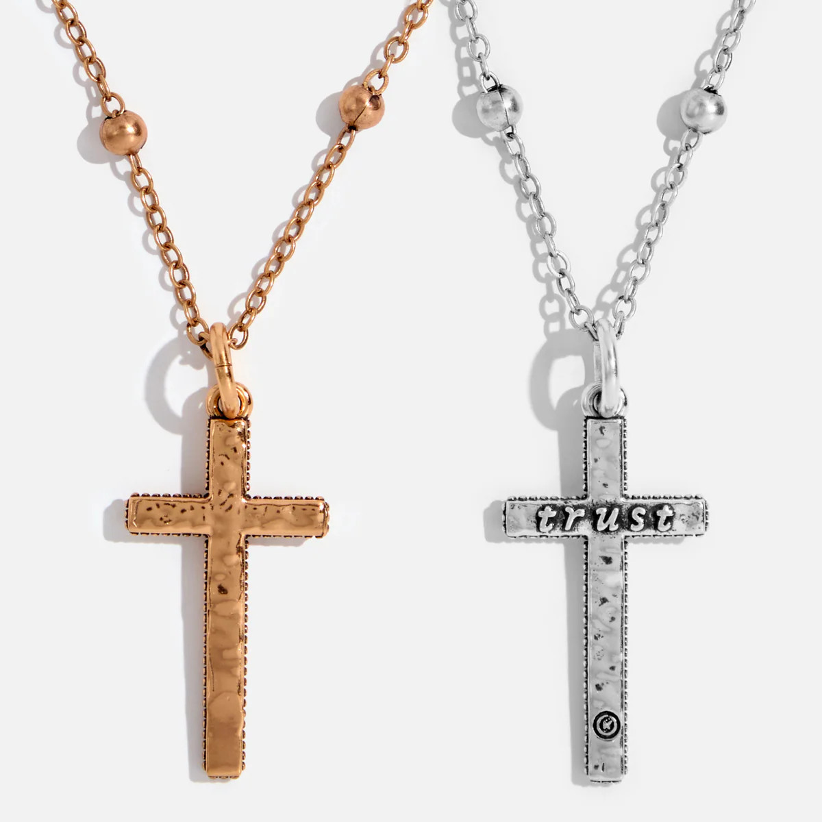 Trust Cross Dainty Necklace | Katia Designs