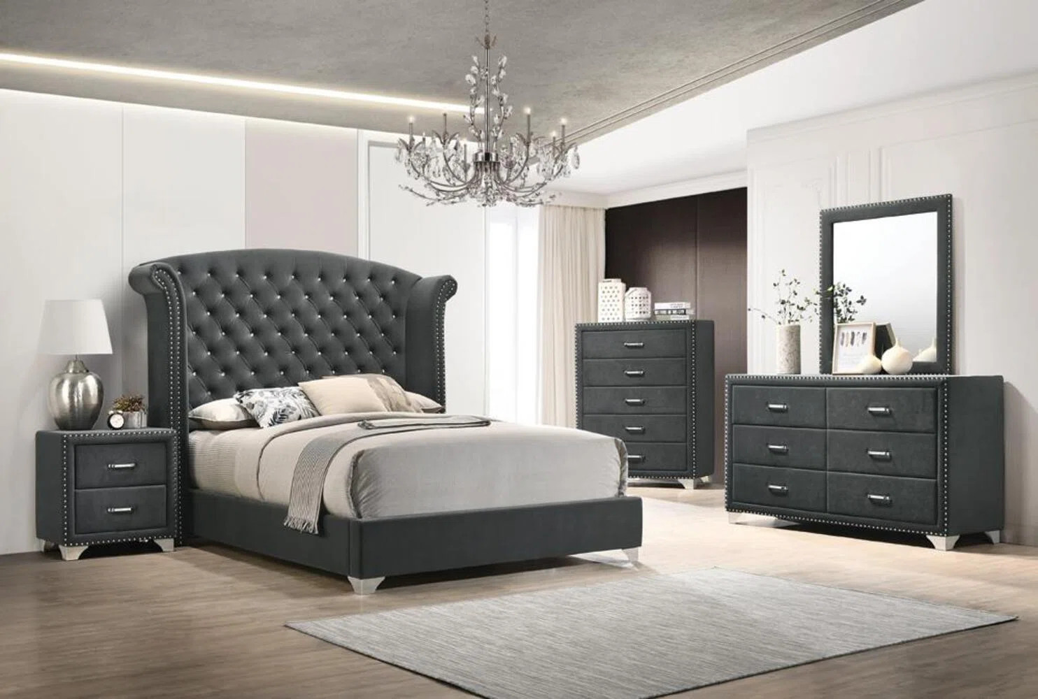Rosedale 5-piece Eastern King Bedroom Set Grey | Wayfair North America