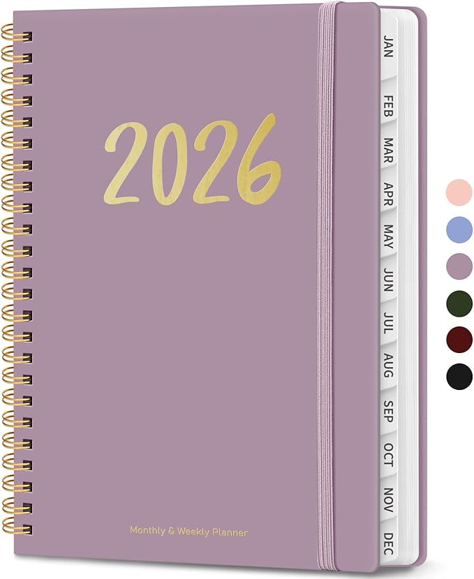 2026 Planner - Weekly and Monthly Planner, January 2026 to December 2026, Spiral Bound 2026 Calen... | Amazon (US)