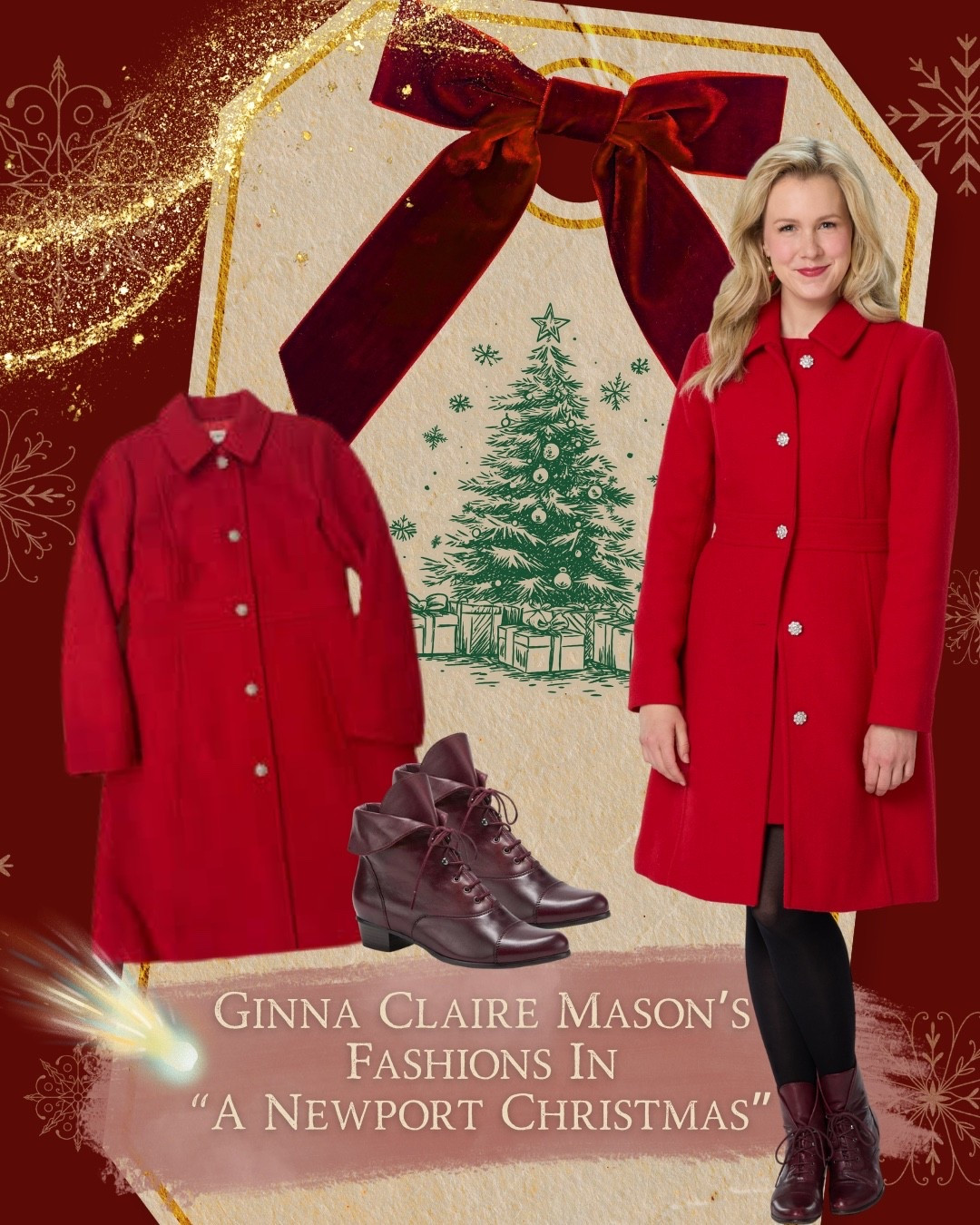 Shop Ginna Claire Mason’s elegant Red Coat & Boots in “A Newport Christmas” on the Hallmark Channel. ✨

Ginna Claire’s style in the movie blends vintage charm with classic holiday sophistication. Each look perfectly complements the film’s festive storyline. Discover how to recreate Ginna Claire’s stunning Hallmark style and add a touch of Christmas magic to your own wardrobe this season.


#LTKSeasonal #LTKStyleTip #LTKHoliday