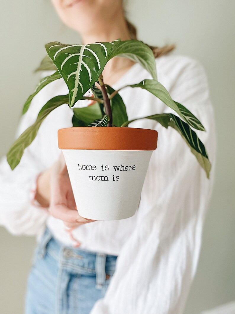 Home is Where Mom is Planter Mother's Day Gift Plant Not | Etsy Canada | Etsy (CAD)