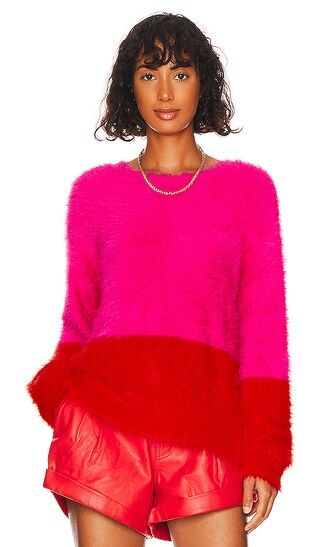 Lost Signal Colour Block Sweater in Flamingo Blood | Revolve Clothing (Global)