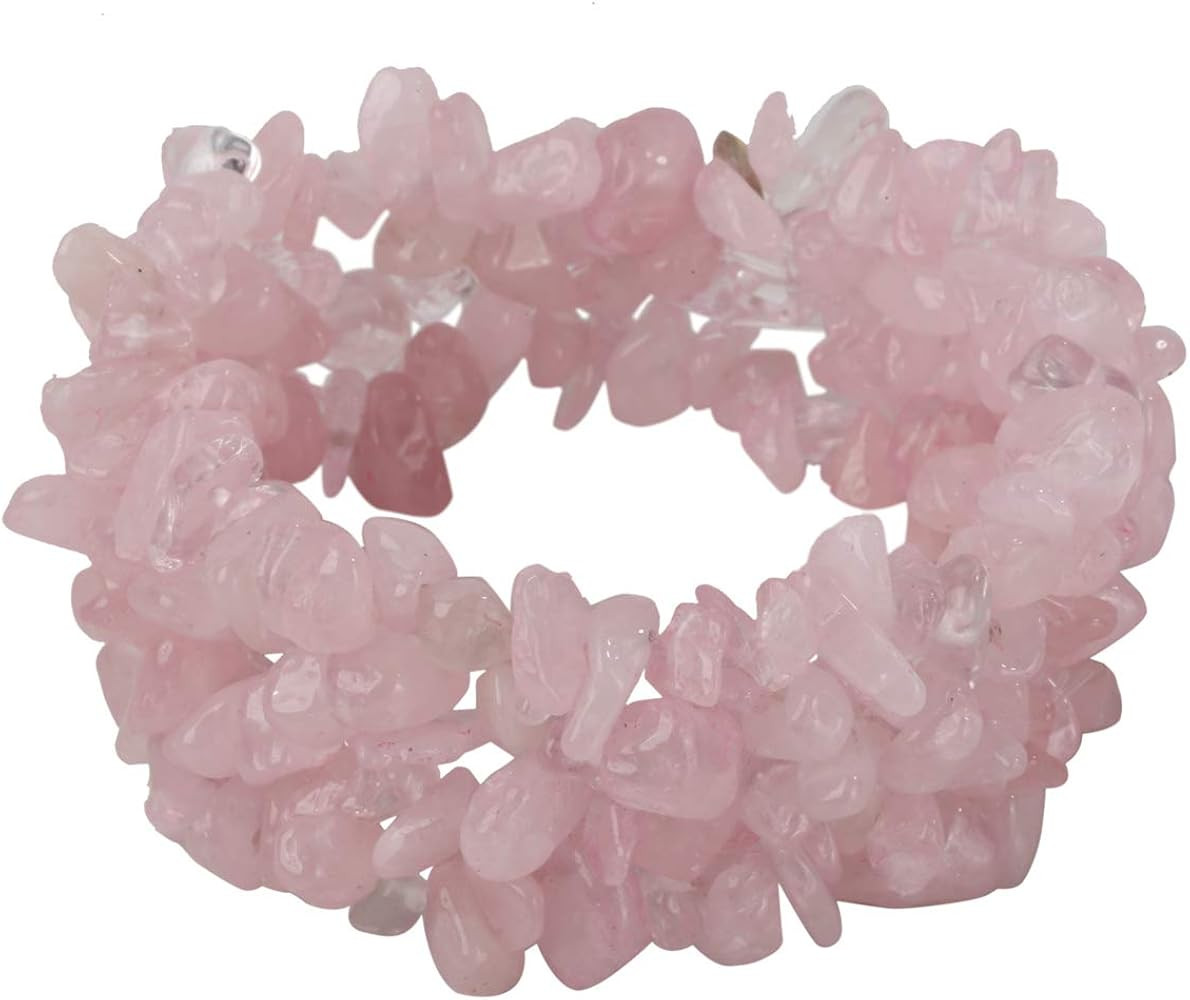 Gemstone Beaded Stretch Bracelet Fit Various Wrist Sizes, 5 Layers Birthstone Chakra Bracelet for... | Amazon (US)