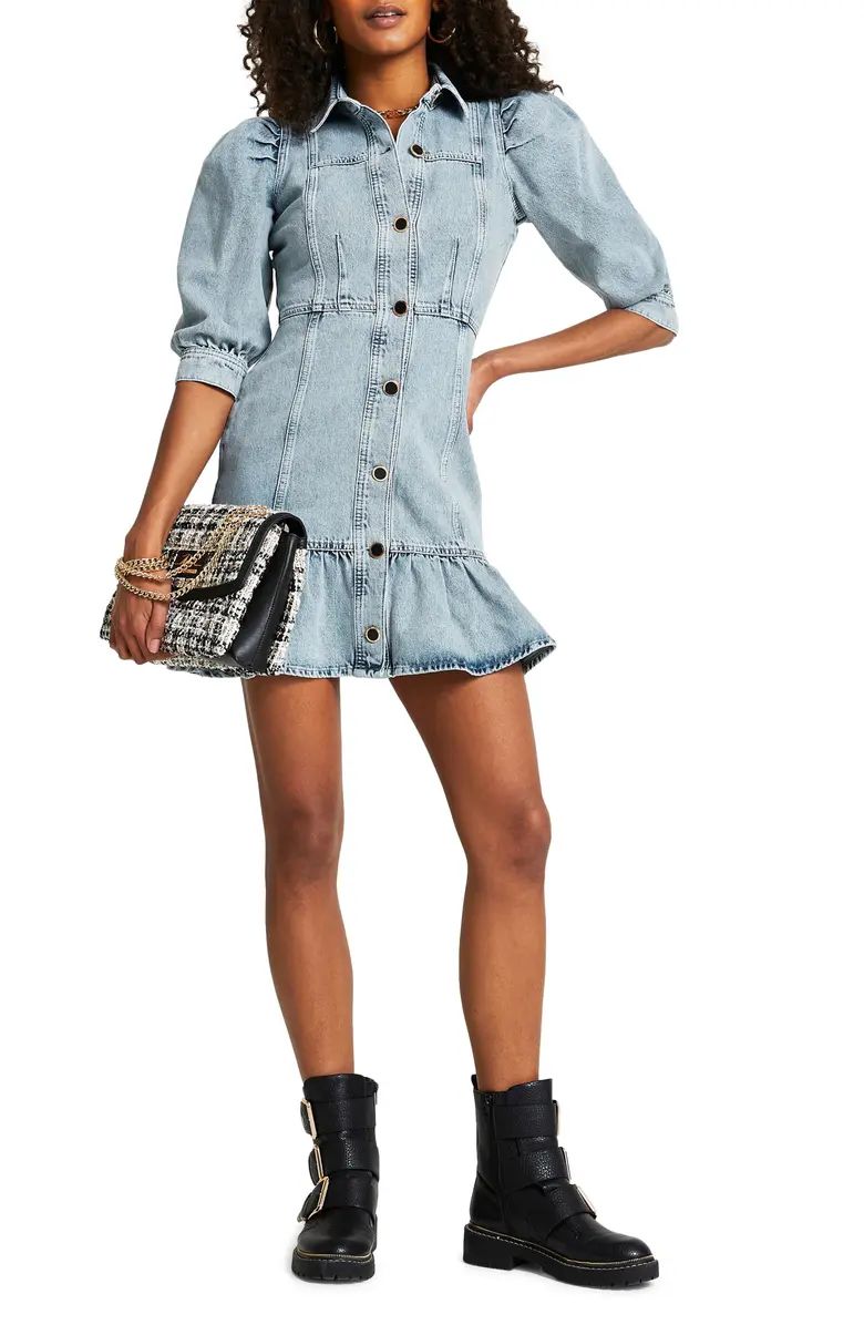 Cindy Denim Mini Shirtdress | Nordstrom