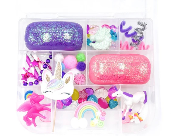 Unicorn Play Dough Kit Unicorn Sensory Bin Fairy Tale Busy | Etsy | Etsy (US)