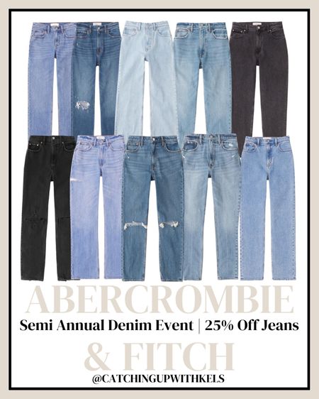 Last day for the Abercrombie & Fitch Semi Annual Denim Sale! Get 25% off jeans now before the deal ends!!

#LTKstyletip #LTKunder100 #LTKsalealert