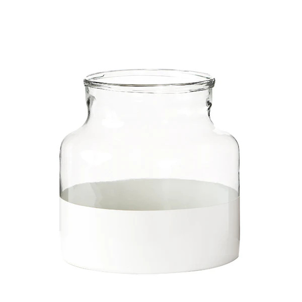 Small White Colorblock Vase | Caitlin Wilson Design