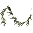 Creative Co-Op 72" L Faux Cedar Garland, Green | Amazon (US)