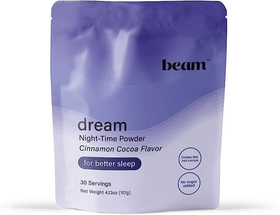 Beam Dream Sleep Powder | Natural Ingredients | L-Theanine | Magnesium | Calm Support Supplement ... | Amazon (US)