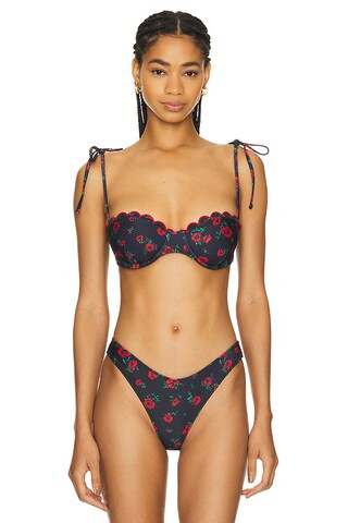 LPA Antonia Top in Black Poppy Floral from Revolve.com | Revolve Clothing (Global)