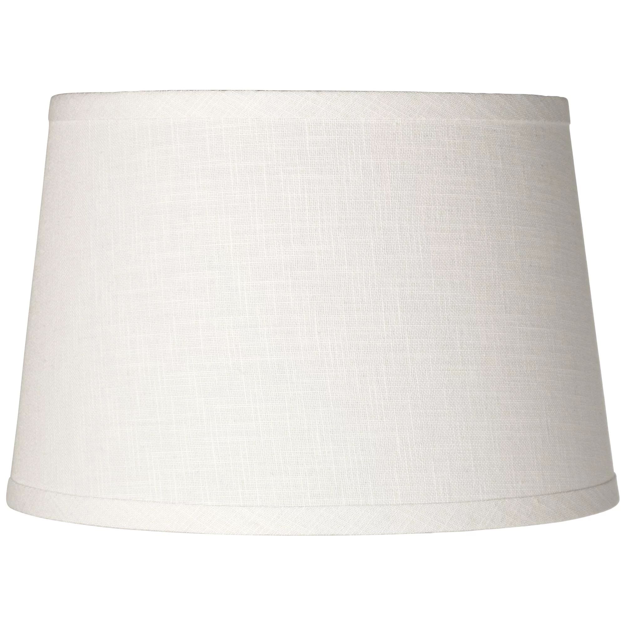 Brentwood White Linen Drum Lamp Shade 10x12x8 (Spider) | Walmart (US)