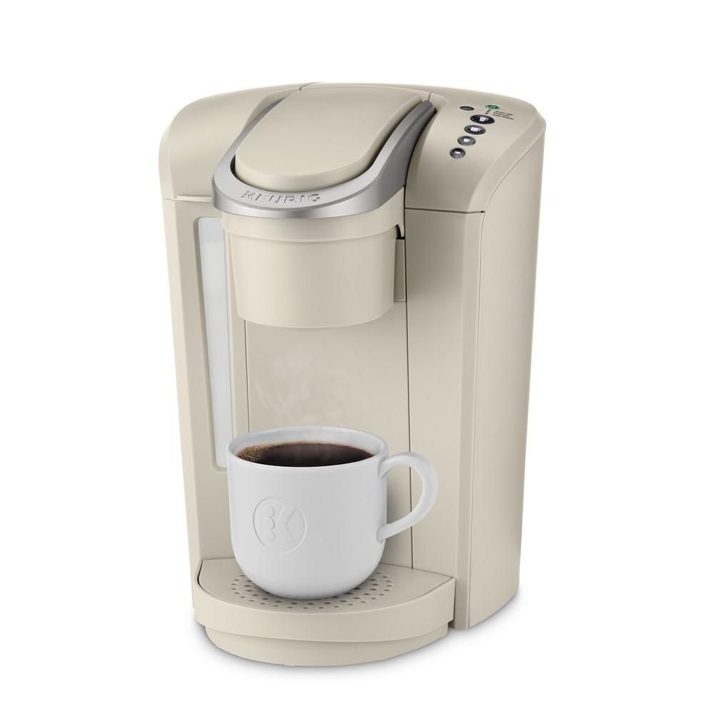 Keurig K Select Matte Sandstone Single Serve Coffee Maker with Automatic Shut Off, Brown | The Home Depot
