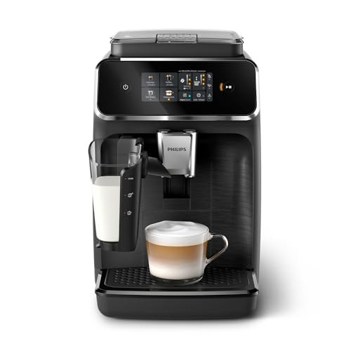 PHILIPS Series 2300 Fully Automatic Espresso Machine - 4 Hot Drinks, Fast Clean, 40% Quieter SilentBrew, Aquaclean Filter, Matte Black (EP2330/10) | Amazon (US)