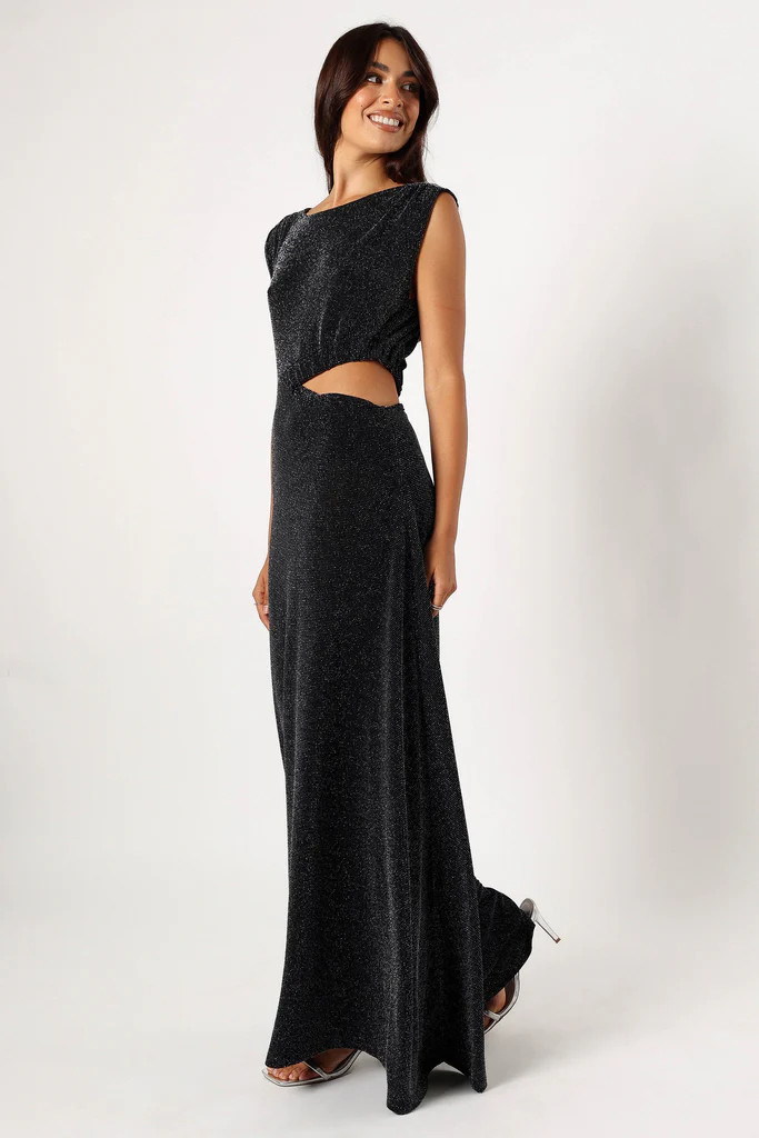 Nolah Maxi Dress - Black Sparkle | Petal & Pup (US)