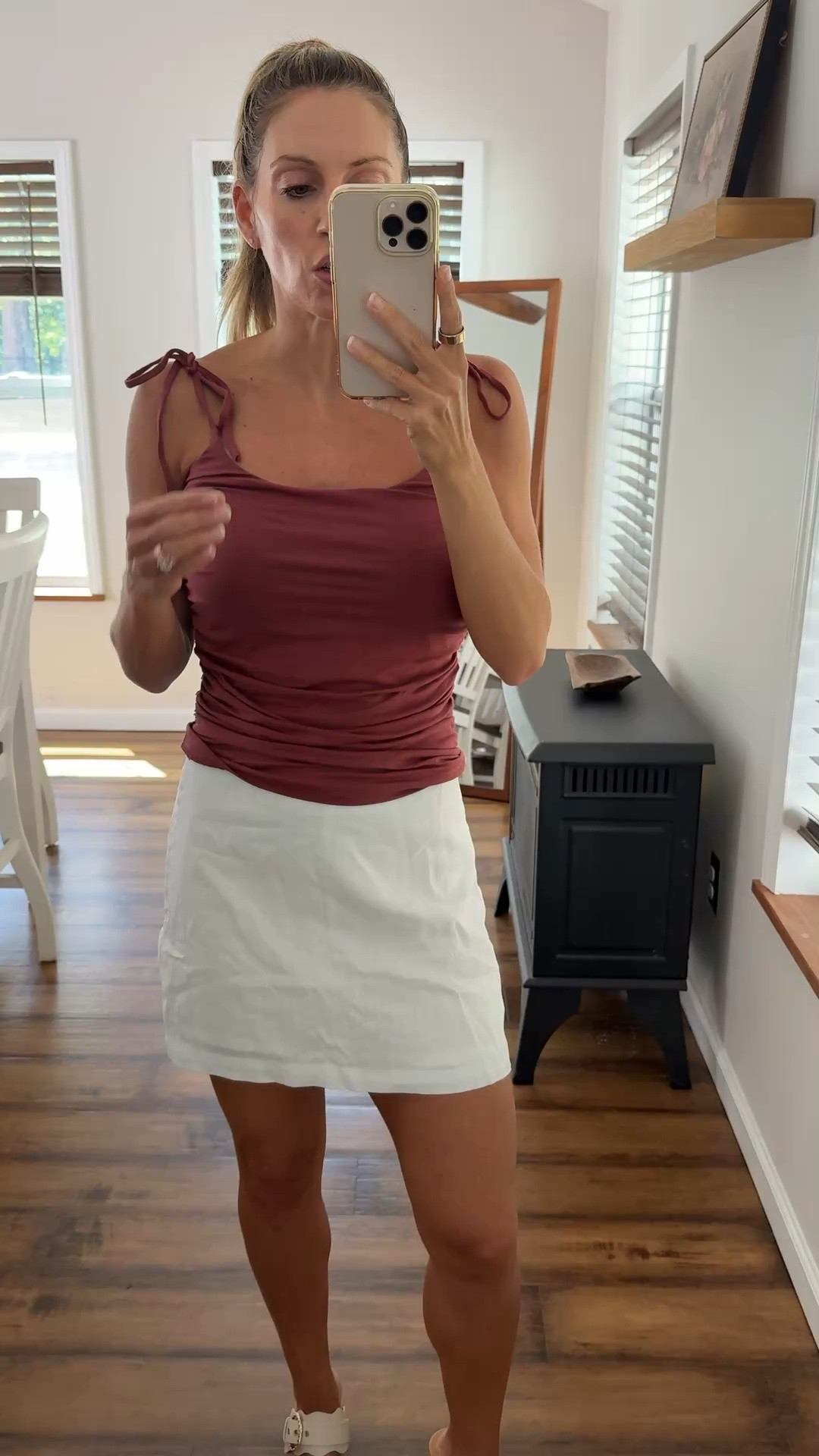 Loft outfit , causal summer outfit , summer fashion , white mini skort

#LTKSaleAlert #LTKOver40 #LTKPetite