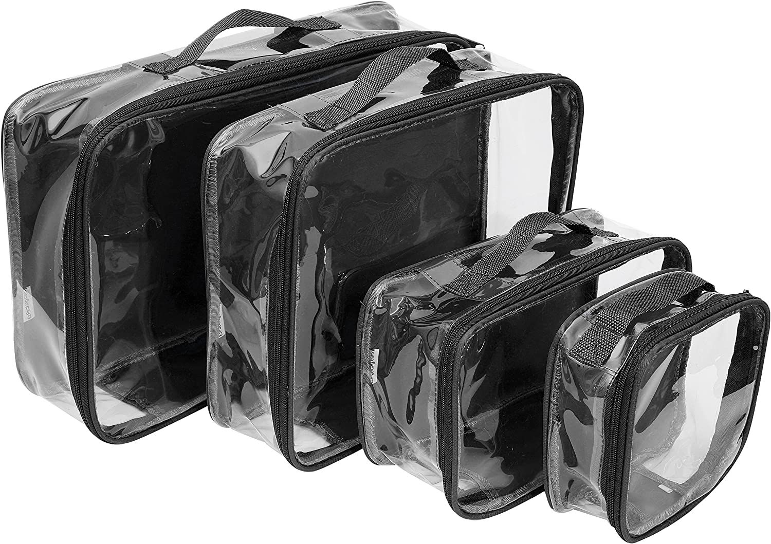 Clear Travel Packing Cubes Set of 4 for Carry On (XS, Small, Medium, Large) / See-Through Clothes... | Amazon (CA)