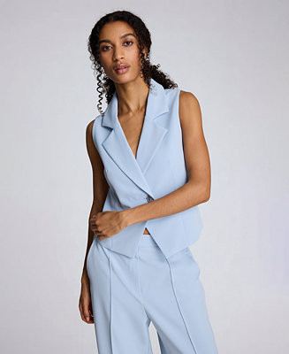 Women's Asymmetrical One-Button Vest | Macy's