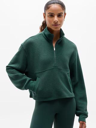 Tranquil Waffle 1/2 Zip Sweatshirt | Athleta