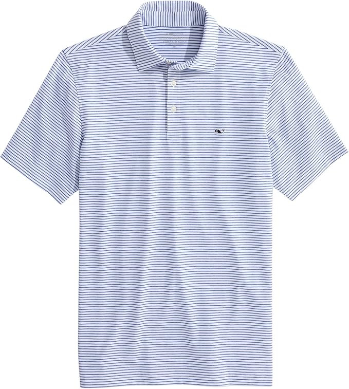 vineyard vines Men's Bradley Stripe Sankaty Polo | Amazon (US)